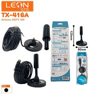 ANTENA HD DE TV DIGITAL 5M LEON PRO