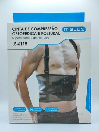 CINTA DE COMPREESSAO ORTOPEDICA E POSTURAL IT-BLUE