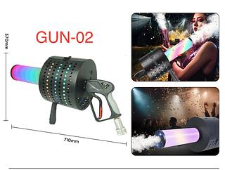 PISTOLA DE FUMAÇA CO2 E CONFETE COM LED RGB
