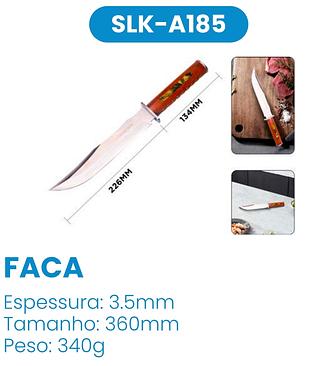 FACA FULL-TANG AÇO INOXIDÁVEL PREMIUM LUATEK