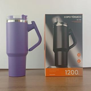 COPO TERMICO COM ALÇA AÇO INOXIDAVEL CAPACIDADE 1200ML