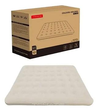 COLCHÃO INFLÁVEL DIMENSÕES 195X150X22CM TOMATE