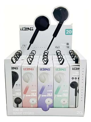 FONE DE OUVIDO ESTEREO GRAVE EXTRAS LELONG