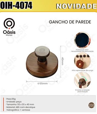 GANCHO DE PAREDE OÁSIS MARKET