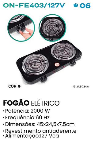 FOGAO ELETRICO PORTATIL ONISTEK