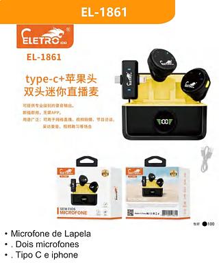 MICROFONE SEM FIOS ELETRO MEX