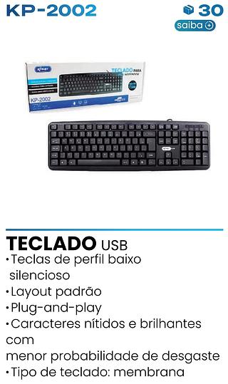 TECLADO PARA PC E NOTEBOOK KNUP
