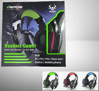 FONE HEADSET GAMER SONS PERFEITOS FOR PC/PS3 VERDE