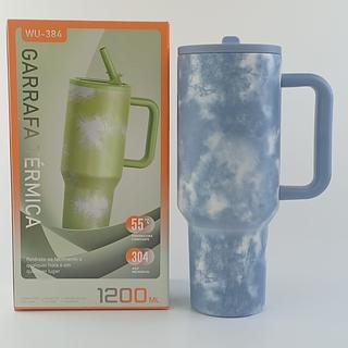COPO TERMICO COM ALÇA AÇO INOXIDAVEL CAPACIDADE 1200ML