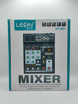 MIXER PREMIUM 4 CANAIS PROFISSIONAL LEON GTS