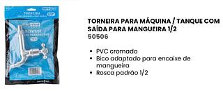 TORNEIRA PVC CROMADA USO GERAL 1/2'' NAVY+TOOLS