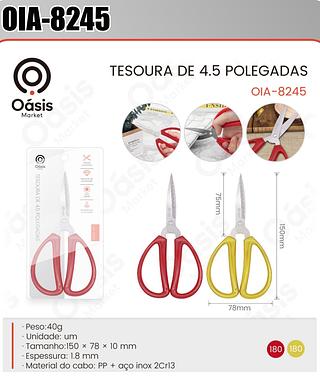 TESOURA DE 4.5 POLEGADAS OÀSIS MARKET