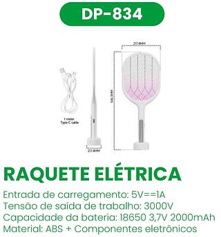 RAQUETE ELETRICA 2000MAH 5V 1A SWATTER DP