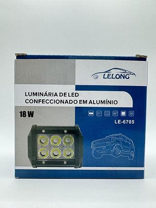 LUMINARIA DE LED CONFECCIONADO EM ALUMINIO 18W LELONG