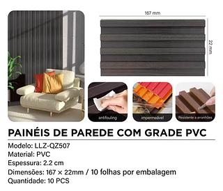 PAINÉIS DE PAREDE COM GRADE PVC MADE BASICS