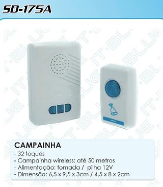 CAMPAINHA SEM FIO IT BLUE