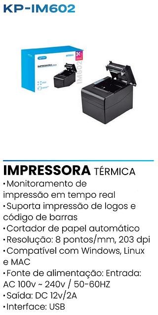 IMPRESSORA TERMICA KNUP