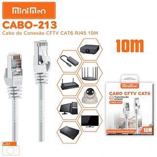 CABO CFTV CAT6 10M MINIMEN