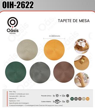 TAPETE DE MESA OASIS (PACOTE COM 12PCS) MARKET