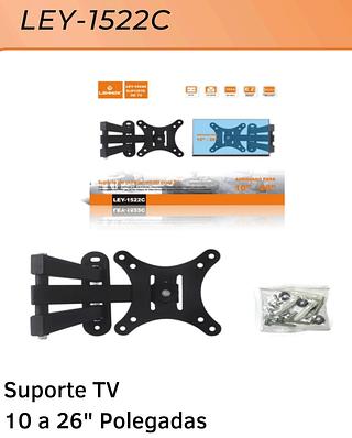 SUPORTE DE PAREDE RETRATIL PARA TV 10-26 POLEGADAS LEHMOX