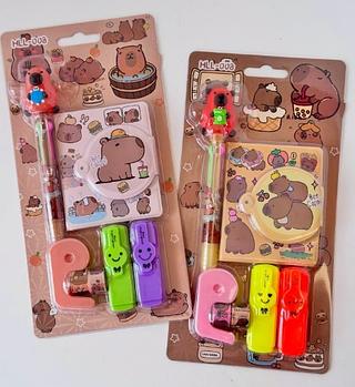 MINI KIT DE ESCOLAR DA CAPIVARA