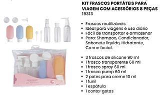 KIT PARA VIAGEM NAVY+CARE