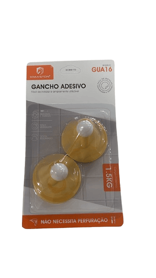 GANCHO ADESIVO PARA CASA CARGA MAXIMA1.5KG HMASTON