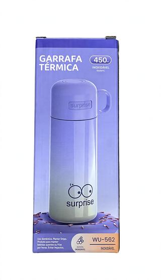 GARRAFA TERMICA 450ML ESPORTIVA 304 AÇO INOXIDÁVEL 55º