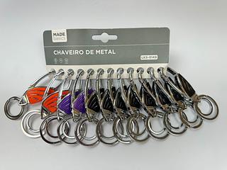 PACOTE DE CHAVEIROS DE METAL 12 PEÇAS LUATEK
