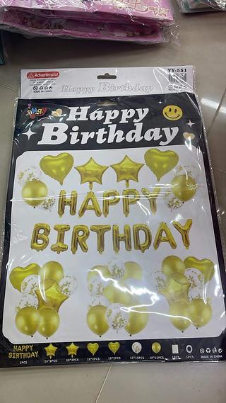 PACOTE DE BALÕES HAPPY BIRTHDAY MINIMEN