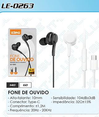 FONE DE OUVIDO TYPE-C ESTEREO DIGITAL DECODING LELONG