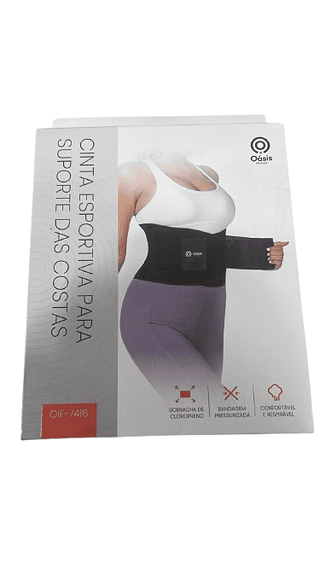 CINTA ESPORTIVA PARA SUPORTE DAS COSTAS OÀSIS MARKET