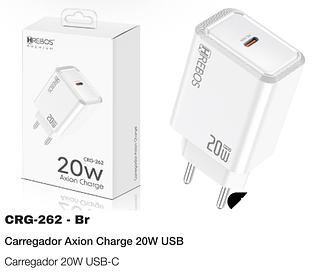 CARREGADOR AXION CHARGE 20W USB HREBOS