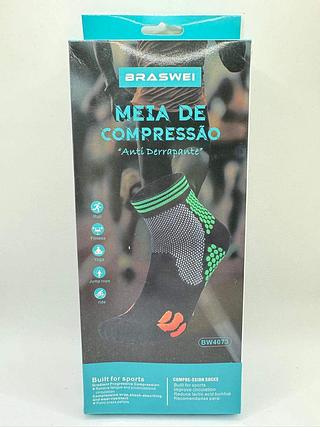 MEIA DE COMPRESSAO ANTI-DERRAPANTE BRASWEI