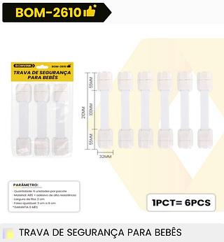 TRAVA DE SEGURANCA PARA BEBES BOMVINK