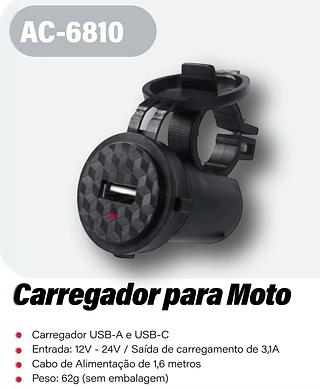 CARREGADOR PARA MOTO 9-24V ATEC