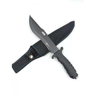 FACA TÁTICA CABO DE BORRACHA LUATEK (33CM)