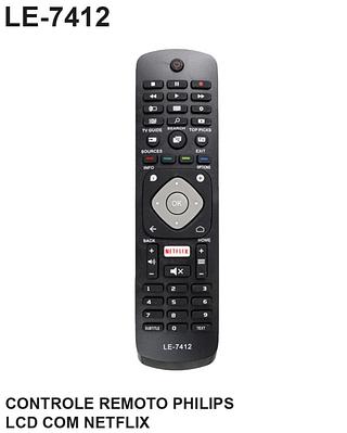 CONTROLE REMOTO PHILIPS LCD COM NETFLIX LEON