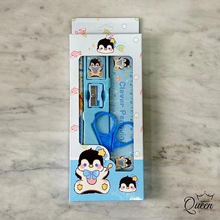 KIT ESCOLAR PARA CRIANÇA CLEVER PENGUIN