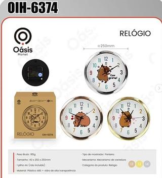 RELOGIO 155X160 45CM OÁSIS MARKET