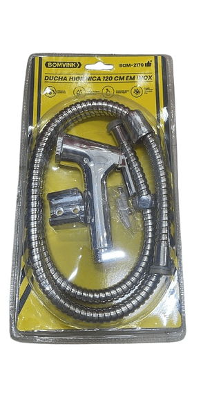 DUCHA HIGIENICA 120CM EM INOX BOMVINK