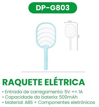 RAQUETE ELETRICA HANDHELD MOSQUITO SWATTER DP