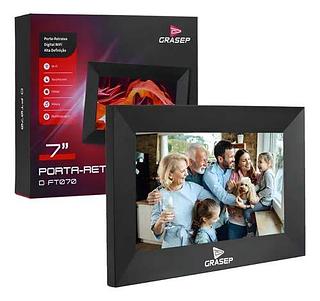 PORTA-RETRATO DIGITAL 7 POLEGADAS ALTA DEFINICAO GRASEP