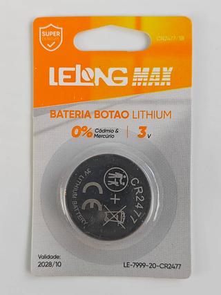 BATERIA BOTAO LITHIUM 3V CR2477 LELONG