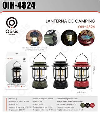 LANTERNA DE CAMPING OASIS
