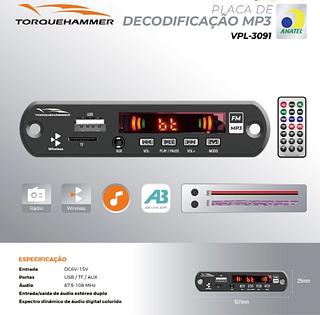 PLACA DE DECODIFICAO MP3 AB LINK TORQUEHAMMER