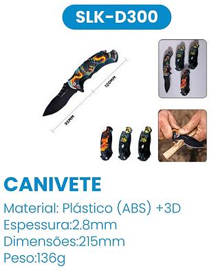 FACA CANIVETE PLASTICO(ABS)+3D 215MM LUATEK