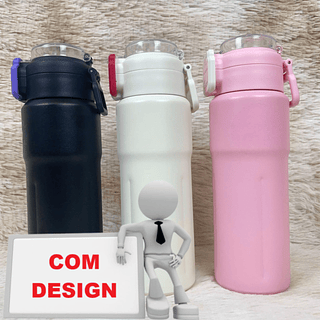 GARRAFA ESPORTIVA TERMICA 600ML BAZK(COM DESIGN)