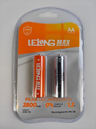 PILHAS RECARREGAVEL 1.2V 2800MAH LELONG
