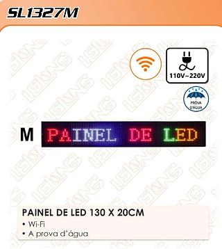PAINEL DE LED 130*20CM WIFI PROVA D'AGUA LELONG